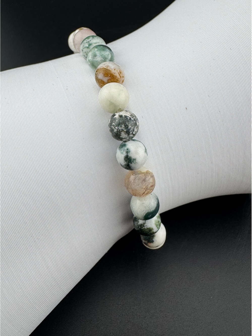 Healing Bracelet | Tree Agate Gemstone Bracelet: 6mm